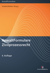 Abbildung: AnwaltFormulare Zivilprozessrecht Abbildung: AnwaltFormulare Zivilprozessrecht