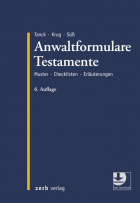 Abbildung: Anwaltformulare Testamente