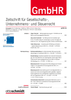 Abbildung: GmbHRundschau (GmbHR)