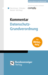 Abbildung: Kommentar Datenschutz-Grundverordnung Abbildung: Kommentar Datenschutz-Grundverordnung