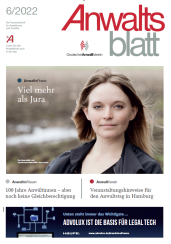 Abbildung: Anwaltsblatt (AnwBl)