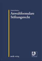 Abbildung: Anwaltformulare Stiftungsrecht