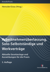 Abbildung: Arbeitnehmerüberlassung, Solo-Selbstständige und Werkverträge Abbildung: Arbeitnehmerüberlassung, Solo-Selbstständige und Werkverträge