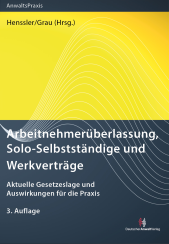 Abbildung: Arbeitnehmerüberlassung, Solo-Selbstständige und Werkverträge