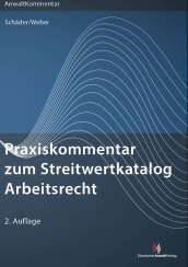 Abbildung: Praxiskommentar zum Streitwertkatalog Arbeitsrecht