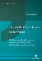 Abbildung: Notarielle Verzeichnisse in der Praxis