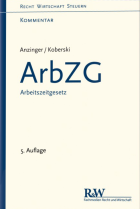 Abbildung: ArbZG Arbeitszeitgesetz 