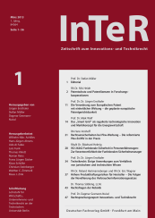 Abbildung: Zeitschrift für Innovations- und Technikrecht (InTeR) Abbildung: Zeitschrift für Innovations- und Technikrecht (InTeR)