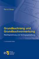 Abbildung: Grundbuchrang und Grundbuchvormerkung