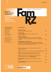 Abbildung: Zeitschrift für das gesamte Familienrecht (FamRZ) Abbildung: Zeitschrift für das gesamte Familienrecht (FamRZ)