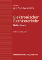 Abbildung: juris PraxisKommentar Elektronischer Rechtsverkehr - Gesamtausgabe