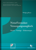 Abbildung: NotarFormulare Versorgungsausgleich