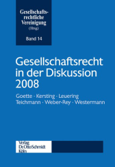 Abbildung: Gesellschaftsrecht in der Diskussion 2008 Abbildung: Gesellschaftsrecht in der Diskussion 2008