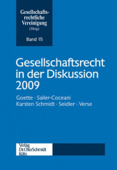 Abbildung: Gesellschaftsrecht in der Diskussion 2009 Abbildung: Gesellschaftsrecht in der Diskussion 2009