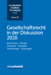 Abbildung: Gesellschaftsrecht in der Diskussion 2020 Abbildung: Gesellschaftsrecht in der Diskussion 2020