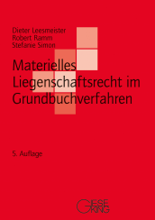 Abbildung: Materielles Liegenschaftsrecht im Grundbuchverfahren