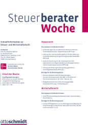 Abbildung: Steuerberater Woche (StBW)