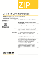 Zeitschrift für Wirtschaftsrecht (ZIP) 