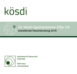 Abbildung: KSp 25 - Gestaltende Steuerberatungspraxis 2016 Abbildung: KSp 25 - Gestaltende Steuerberatungspraxis 2016
