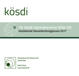 Abbildung: KSp 29 - Gestaltende Steuerberatungspraxis 2017 Abbildung: KSp 29 - Gestaltende Steuerberatungspraxis 2017