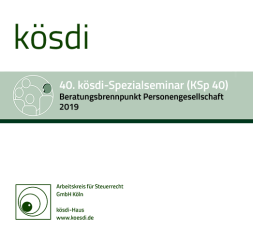 Abbildung: KSp 40 - Beratungsbrennpunkt Personengesellschaft 2019 Abbildung: KSp 40 - Beratungsbrennpunkt Personengesellschaft 2019
