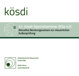Abbildung: KSp 42 - Aktuelles Beratungswissen zur steuerlichen Außenprüfung 2020 Abbildung: KSp 42 - Aktuelles Beratungswissen zur steuerlichen Außenprüfung 2020