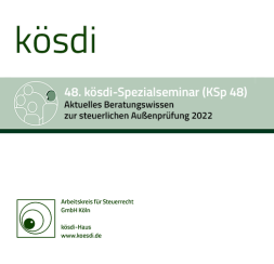 Abbildung: KSp 48 - Aktuelles Beratungswissen zur steuerlichen Außenprüfung 2022 Abbildung: KSp 48 - Aktuelles Beratungswissen zur steuerlichen Außenprüfung 2022