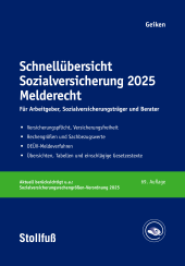 Abbildung: Schnellübersicht Sozialversicherung Melderecht Abbildung: Schnellübersicht Sozialversicherung Melderecht