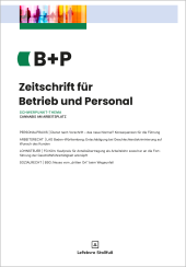 Abbildung: Zeitschrift für Betrieb und Personal (B+P)