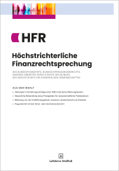 Abbildung: Höchstrichterliche Finanzrechtsprechung (HFR)