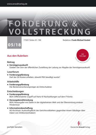  Forderung und Vollstreckung (FoVo)