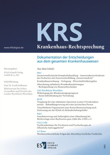  Krankenhaus-Rechtsprechung (KRS)
