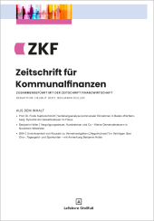 Abbildung: Zeitschrift für Kommunalfinanzen (ZKF)