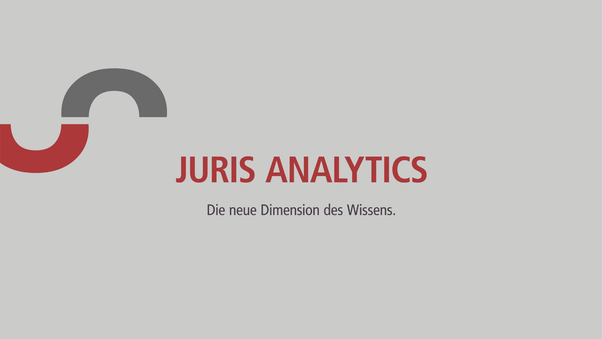 Jetzt mit juris Analytics Jetzt mit juris Analytics